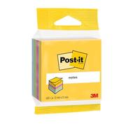 Post-it Notes Autocollantes, Ultra Couleurs, 400 Feuilles, 51 mm x 51 mm Bleu, Jaune, Rose, Turquoise, Vert - Feuillets Super Adhésifs pour Prise de Notes, Listes de Tâches et Rappels