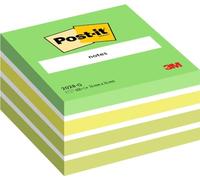 3m Post-It Bloc Cube, Vert Pastel, 76 X 76 Mm