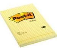 Post-it Note repositionnable quadrillée 102 x 152 mm Jaune