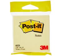 Post-it Notes autocollantes 76 x 76 mm – 100 feuilles – Jaune pastel