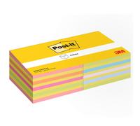 Post-it Notes Cube, 2 Pads (900 Sheets), 76 mm x 76 mm, Assorted Colours