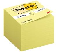 Post-it Notes autocollantes Jaune Canari 76 x 76 mm 450 feuilles