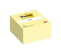 Post-it® Notes en cube 636-B, Jaune canard, 76 mm x 76 mm, 450 feuilles/feuille, 1 feuille/cartouche, 100 % PEFC, SGSCH-PEFC-COC-110078