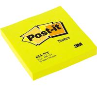 Post-it® Notes, jaune fluo, 76 mm x 76 mm, 100 feuilles/tablette, 100% PEFC, SGSCH-PEFC-COC-110078 | 1 pièce