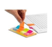 Post-it Marque-pages papier Ultra Couleurs – 4 blocs x 50 feuilles – 20 x 38 mm