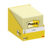 Post-it Notes Repositionnables Z-Notes Super Sticky carrées Jaune 76 x 76 mm - Bloc de 100 feuilles
