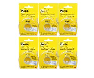 Post-it Ruban adh sif pour tiquetage et masquage 6 PACK 1 x 700 Inches