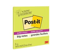 Post-it Super Sticky Big Notes, 30 x 30 cm, Sticky Notes, 30 feuilles par tampon, 1 tampon (BN11G)