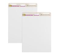 Post-it Super Sticky Blocs Paperboard, 2 Blocs (63,5 cm x 76,2 cm) | Papier 100 % Recyclé | 30 Feuilles par Bloc | Paperboard Auto-Adhésifs pour Brainstorming, Planification et Présentations