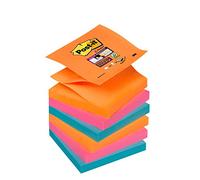 Post-it Super Sticky Lot de 12 Blocs de Z-Notes 76 x 76 mm Orange