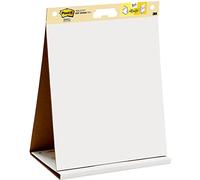Post-it Super Sticky Meeting Charts, Pack de 1 Bloc avec 20 Feuilles, 584 mm x 508 mm, Couleur Blanche - Paperboard Adhésif Repositionnable pour Réunions et Sessions de Brainstorming