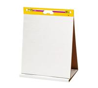 Post-It Super Sticky Meeting Charts, Pack de 1 Bloc avec 20 Feuilles, 584 mm x 508 mm, Couleur Blanche - Paperboard Adhésif Repositionnable pour Réunions et Sessions de Brainstorming