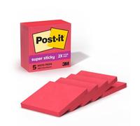 Post-it Super Sticky Notes, 3 51 x 76, rouge, 5-pads/Lot