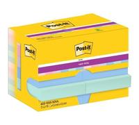 Post-it Super Sticky Notes notes adhésives 47,6 x 47,6 mm 12 blocs dans un distributeur en carton