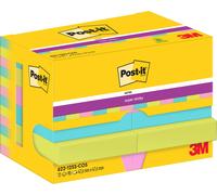 Post-it Super Sticky Notes notes adhésives 47,6 x 47,6 mm 12 blocs dans un distributeur en carton