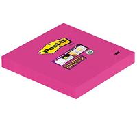 Post-it Notes repositionnables Super Sticky 90 feuilles 76 x 76 mm Fuchsia