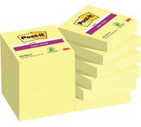 Post-it® SuperSticky 622-12SSY notes adhésives, 51 x 51 mm, jaune canari, 12x90 feuilles