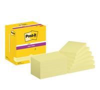 Post-it® SuperSticky 655-12SS-CY bloc-notes repositionnables Super Sticky - 76 x 127 mm, jaune, 12x 90 feuilles carton