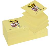 Post-it® SuperSticky R33012SY Post-it® Z-Notes, 76 x 76 mm, jaune canari, 90 feuilles