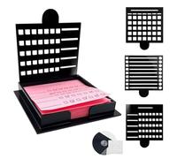Post It Support pour notes autocollantes | Réutilisable et portable avec pochoir pour l'organisation des enseignants, la planification du lieu de travail, le bureau, l'école