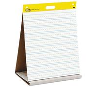 Post-It Chevalet de table Pad, 20 x 58,4 cm, 20-sheets/Pad, White with Primary Lines, 20 x 23 in