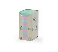 Post-It Tour 16 blocs 100f 76x76mm Assortis Gris/Bleu/Vert clair/Vert mousse