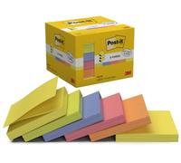 Post-it Z-Notes, 6 Blocs (600 Feuilles), 76 mm x 76 mm | Notes Autocollantes Super Adhésives, Repositionnables; Distribution d’une Seule Main; pour Mémos et Planification