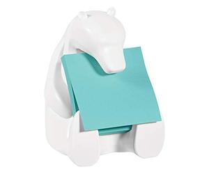 Post-it Z-Notes Dévidoir + Z-Notes Super Sticky, 2 Blocs, 76 mm x 76 mm | Notes Autocollantes Super Adhésives, Repositionnables; Distribution d’une Seule Main; pour Mémos et Planification