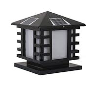 Post Light Outdoor Wall Light LED Solar Post Light Traditional Waterproof Column Headlight Remote Control Adjustable Square Fence Outdoor Column Lamp For Garden Post Deck Patio Decor Or Fe ( 30*28cm)