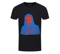 Post Malone - T-Shirt # S Unisex Black # Red & Blue Photo [Import]