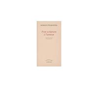 Post-scriptum à l'amour - Marian Pankowski - Actes sud - broché - Roman