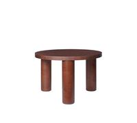 Post Table Basse S Dark Stained Burl