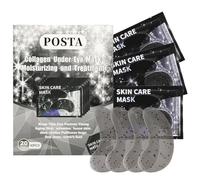 POSTA Lot de 20 paires de 40 masques au collagène à paillettes pour les cernes et les poches, soin hydratant des yeux, réduit les rides et ridules, coussinets en gel pour homme et femme