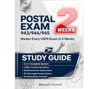 Postal Exam 943/944/945 Study Guide: Updated 2026 3-In-1 Study Guide To Master Every USPS Exam in 2 Weeks with 1,500+ Practice Questions | 15 Full-Length Practice Examinations, Quick Reference