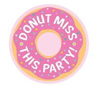 Postcard Invitations - 4.25" x 6.25" (Pack Of 8), Eye-catching & Adorable Designs - Perfect For Any Themed Celebration, Donut Party