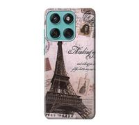 Postcard Paris Tower Etui Coque Housse pour Motorola Edge 60 Fusion