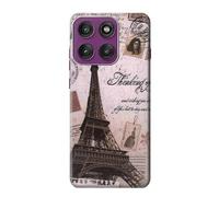 Postcard Paris Tower Etui Coque Housse pour Motorola Edge 60 Pro