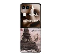 Postcard Paris Tower Etui Coque Housse pour Motorola Razr 60 Ultra, Razr Ultra 2025
