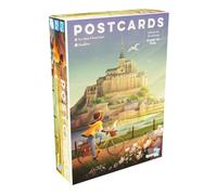 Postcards - Charmant Jeu Familial avec Vélos, Cartes Postales & Timbres - Set Collection & Voyage Aventures à Travers la France - Inclut Mini Extension - Allemand - ELZNIR Games