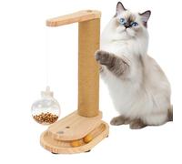 Poste À Gratter pour Chat | avec Distributeur De Friandises Jouets en Corde De Sisal | Poteaux À Gratter pour Chats D'intérieur | Jouet Griffe De Chat Non Pelucheux, pour, Petit, Moyen Et Grand