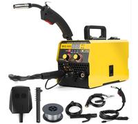 Poste à Souder 3 en 1 MIG 250A 220V Inverter, Machine de Soudage Portable MIG ARC TIG à Fil Fourré, Écran Digital LED, Poste à Souder Multi Procédé pour Métal Atelier DIY et Garage