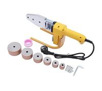 Poste à souder 800 W avec écran LED et poignée, pour soudage de tubes thermoplastiques, PPR/PE PP Ø 20-63 mm, tube en plastique, 33,5 x 13,5 cm, jaune