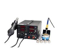 Poste à Souder 853D 5A 3 en 1 alimentation cc pistolet à Air chaud fer souder reprise soudure Station1 efficacité de travail(1 UK)