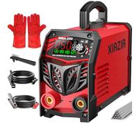 Poste à souder à l’arc 250A 220V avec écran LED, soudeuse portable à onduleur IGBT avec Hot Start, Arc Force & Anti-Stick, kit complet pour bricolage, atelier & ferme