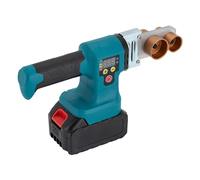 Poste à souder à manchons 280 W 0-320 ℃ température de chauffage avec écran LCD batterie Li PPR Tube soudeur avec 5 têtes de coupe, soudeur de tubes en plastique, tuyaux applicables PP, PE, PPR, PB