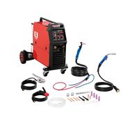 Stamos Germany Poste À Souder Combiné Multi-Procédés MIG/MAG MMA E-Hand FCAW TIG S-MULTI 300 (400 V, 300 A, Profondeur Max. 14 mm, Arc Force, Anti-Stick, VRD, Avec Dévidoir, Torches, Sans Fiche)