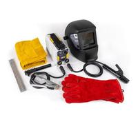 GYS, GYSMI 160A, Poste à Souder à l'Électrode Enrobée 160A Monophasé 230V (MMA), Avec Masque LCD TECHNO 11, Porte-électrode, Câble de Masse, 10 Éléctrodes Ø2,5mm, Marteau/Brosse, Gants, Tablier