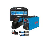 Poste à souder Inverter 200A MMA IGBT + Cagoule de soudure Automatique + 50 Electrodes Ø2.5mm + 15 Electrodes Ø3.25mm