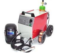 Poste à souder MIG 161 + bouteille de gaz 2.2L + casque de soudure + 5kg de fil 0,8