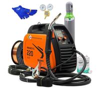 Poste à souder MIG MAG Bestschweissen.de Kemppi MinarcMIG 220 Auto - Poste à souder à fil fourré sans gaz, poste à souder inverseur avec alimentation de fil, 230V, 220A, 3 ans de garantie